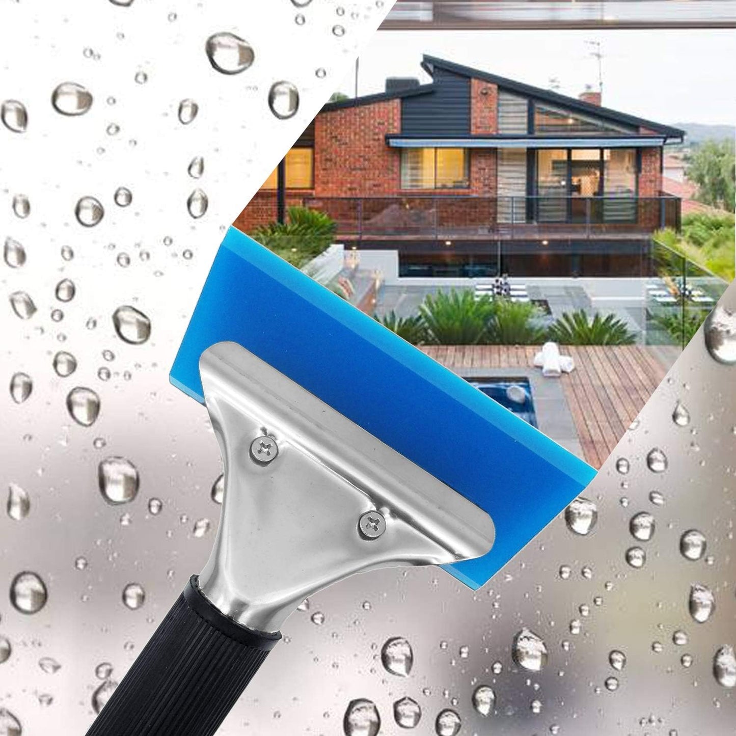 7-Inch Rubber Water Blade Squeegee – Multi-Purpose for Wraps, Tint, Glass & Auto Detailing