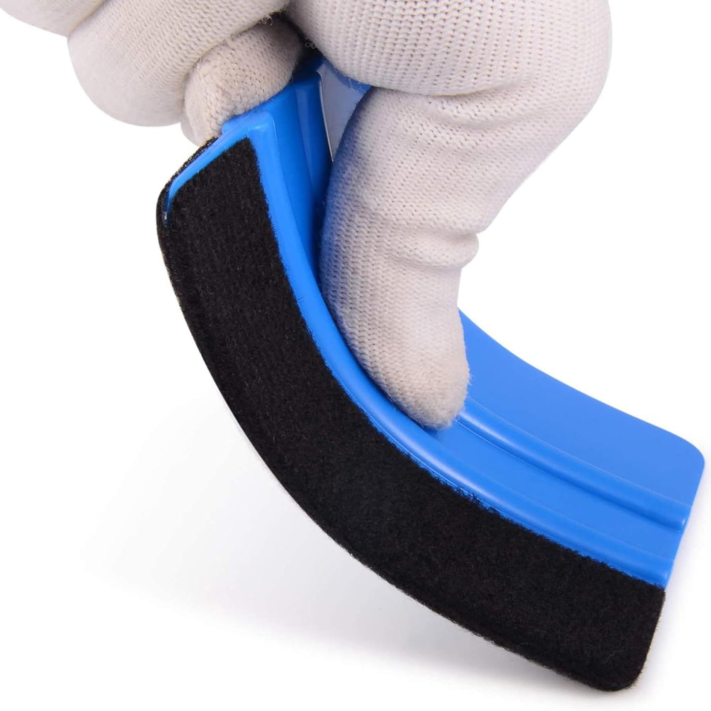 4-Inch Felt Edge Vinyl Wrap Squeegee – Blue | Shop-Tested by Stellar Graphics Installers