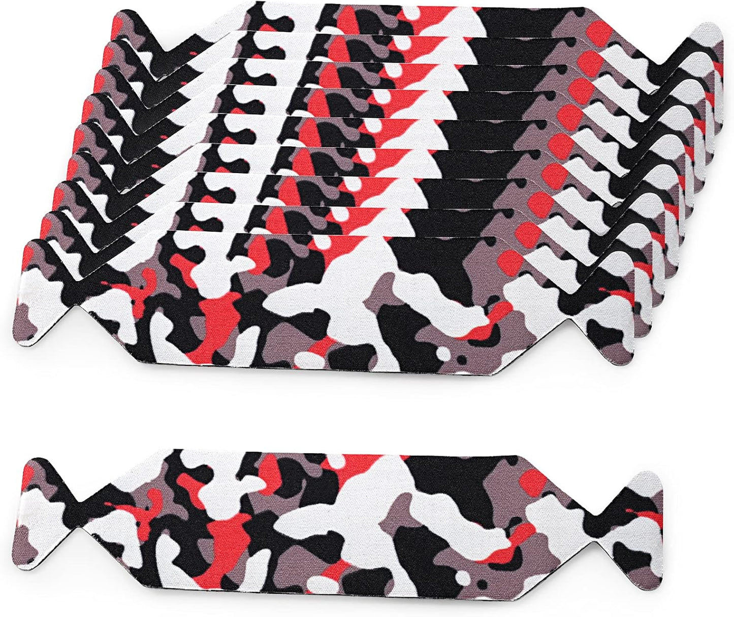 10-Pack Pre-Cut Vinyl Squeegee Felt Buffers – Camouflage Adhesive Strips for 4-Inch Squeegees