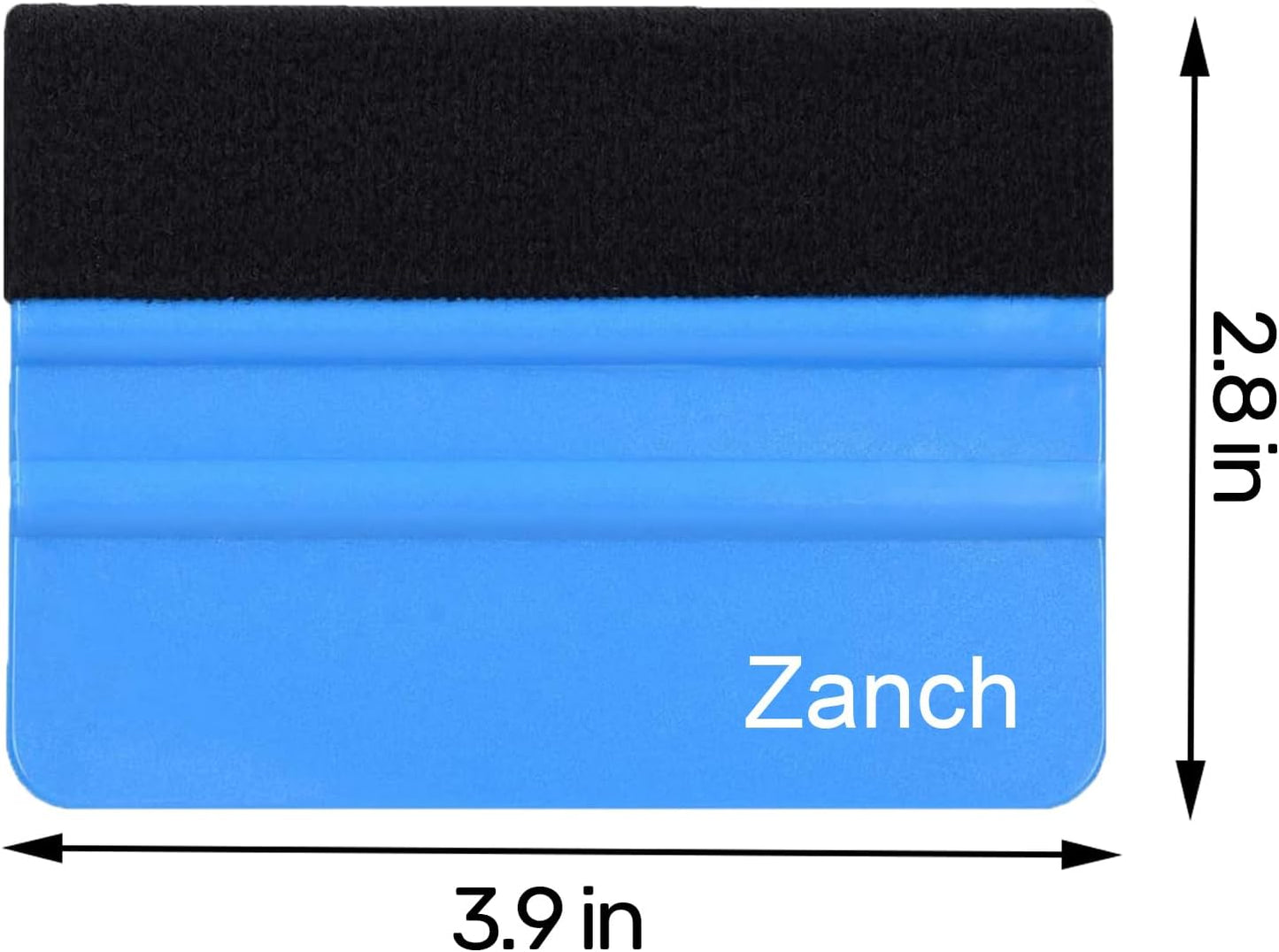 4-Inch Felt Edge Vinyl Wrap Squeegee – Blue | Shop-Tested by Stellar Graphics Installers