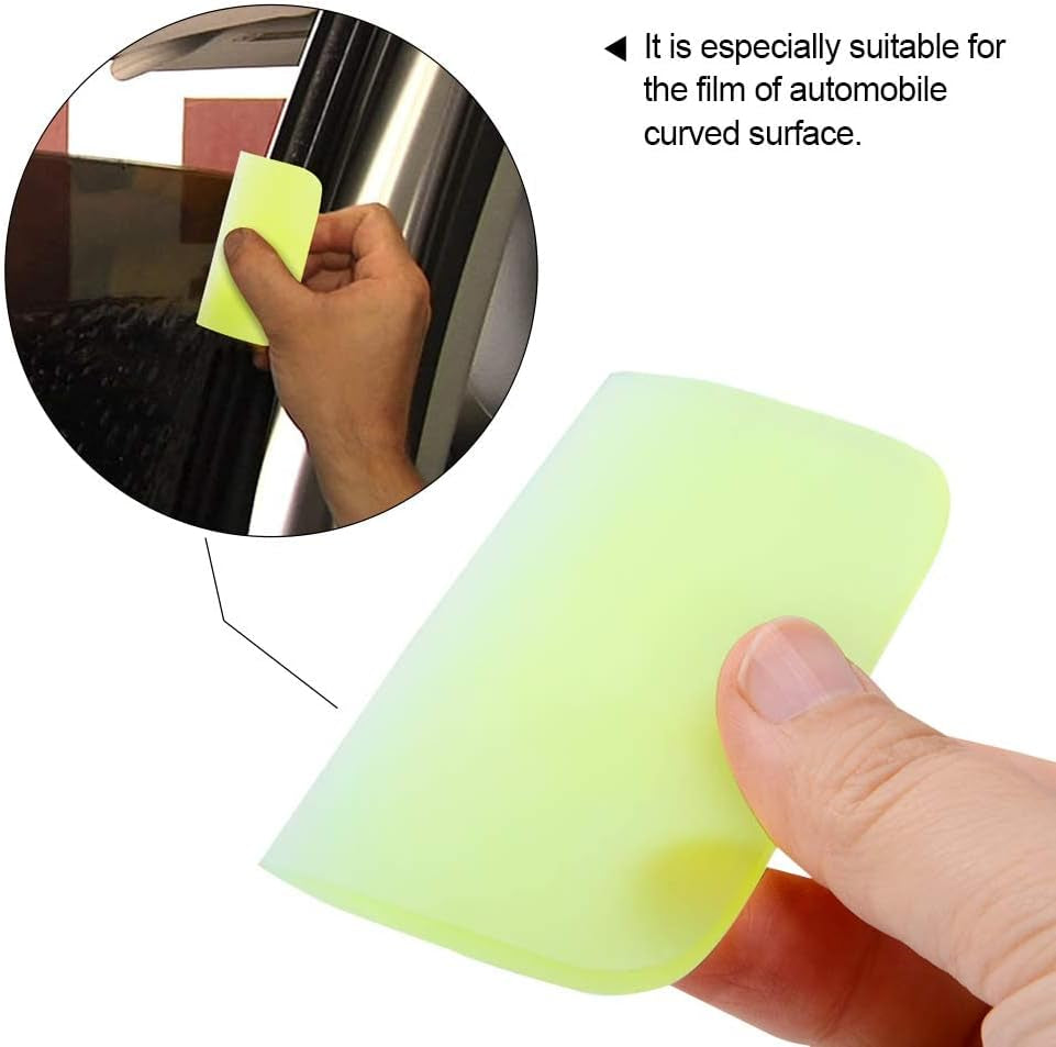 3-Piece PPF & Vinyl Wrap TPU Squeegee Kit – Scratch-Free Tools for Paint Protection Film, Tint & Glass Cleaning