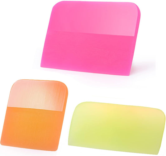 3-Piece PPF & Vinyl Wrap TPU Squeegee Kit – Scratch-Free Tools for Paint Protection Film, Tint & Glass Cleaning